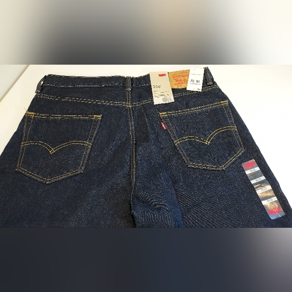 Levi's Dark Wash 550 Relaxed Fit Tapered Leg Jeans NWT - Picture 7 of 8